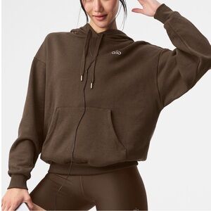 ALO Espresso Accolade Hoodie - Small